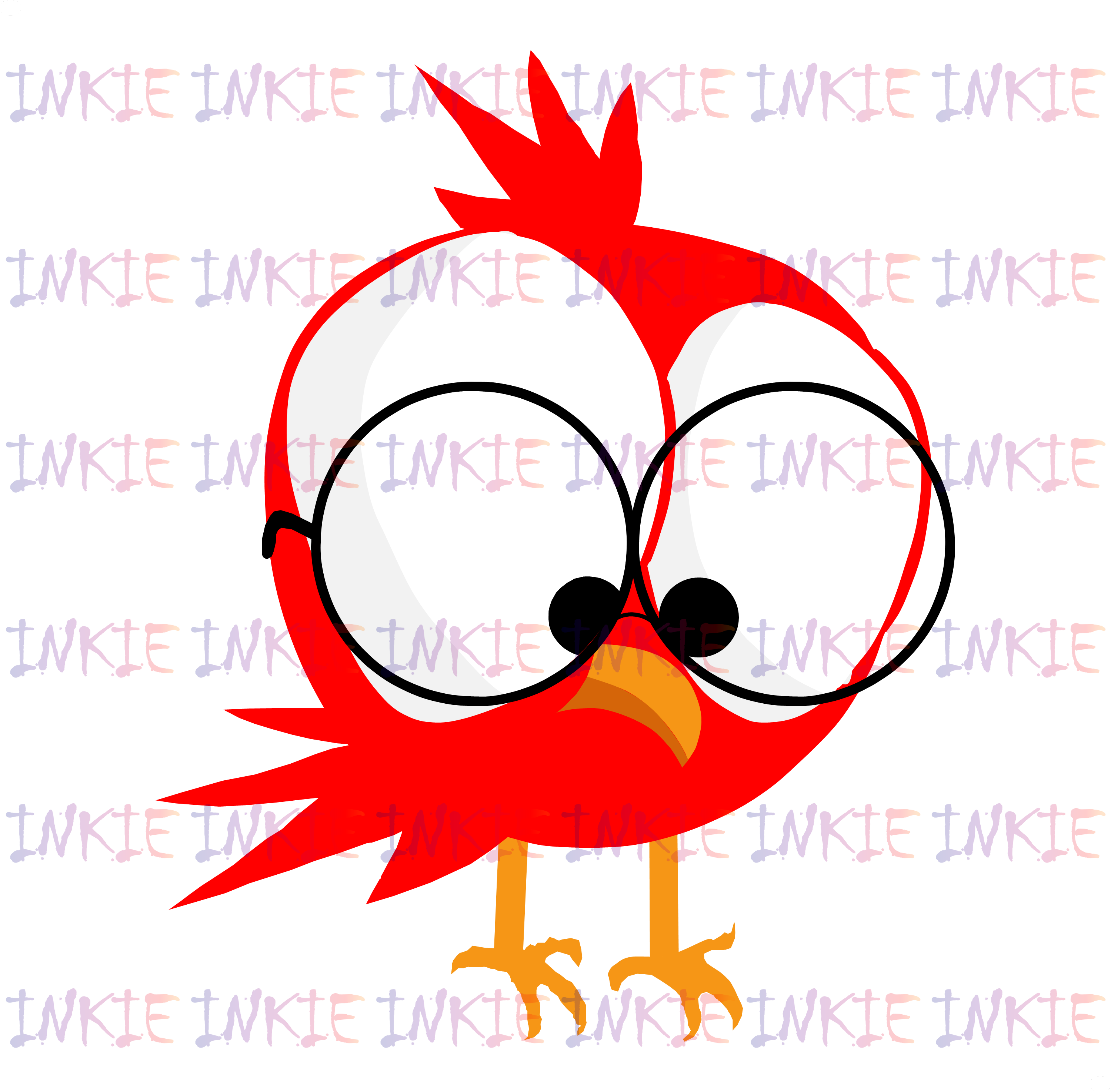 Short Red Bird